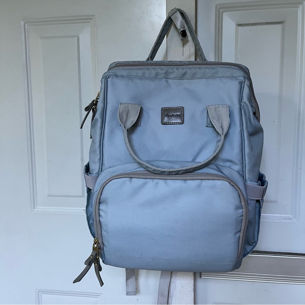 Baby Blue Diaper Backpack Bag!